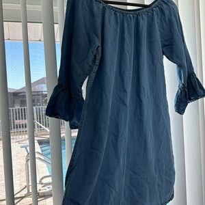 Heart soul lightweight denim blue dress Sz M